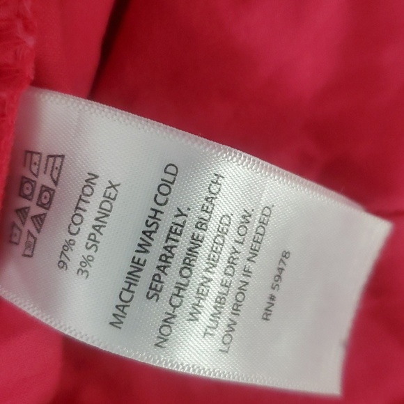 British Khaki pink shorts, navy shark, size 8 - Picture 6 of 8